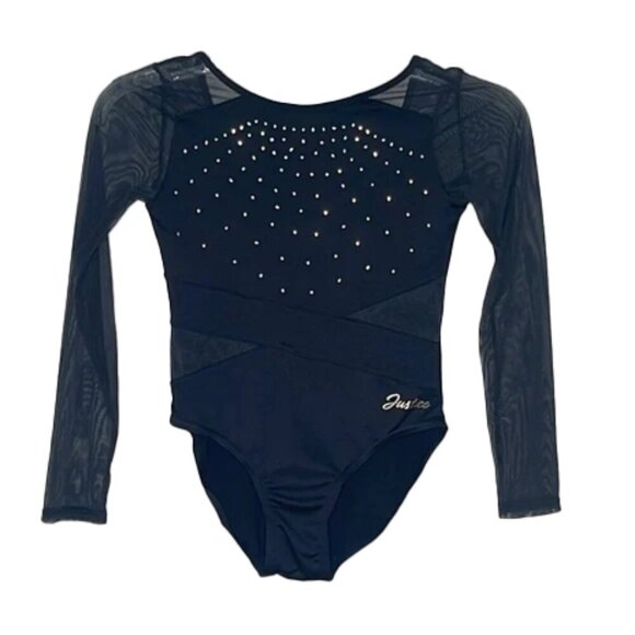 Justice Other - ❤️ JUSTICE Black Long Sleeve Leotard Size M